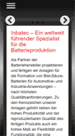Mobile Screenshot of inbatec.de
