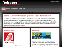 Tablet Screenshot of inbatec.de